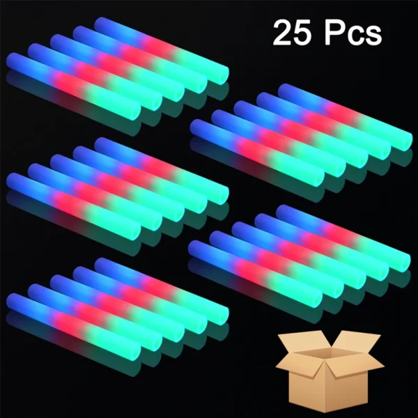 Colorful LED Foam Glow Sticks – Party & Event Fun - Image 8