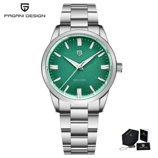 PAGANI DESIGN Men’s 38mm Quartz Sapphire Steel Watch - Image 9