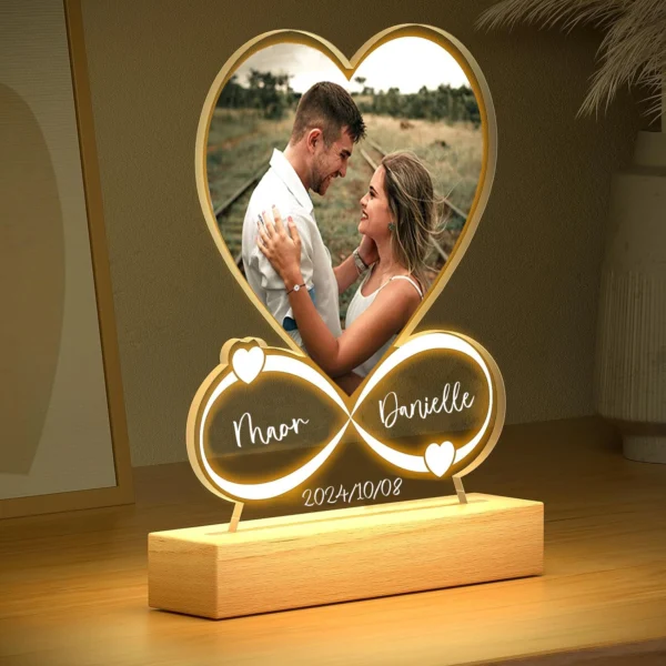 Custom Acrylic Love Frame – LED Gift for Couples - Image 4