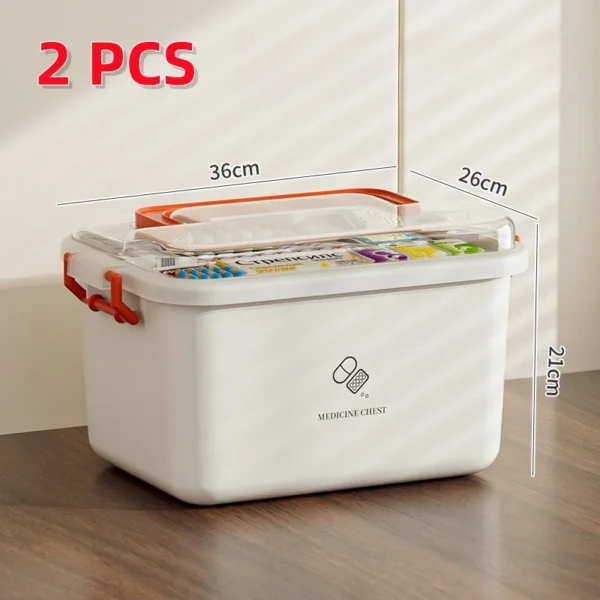 Portable Large-Capacity Home First Aid Medicine Box - Image 9