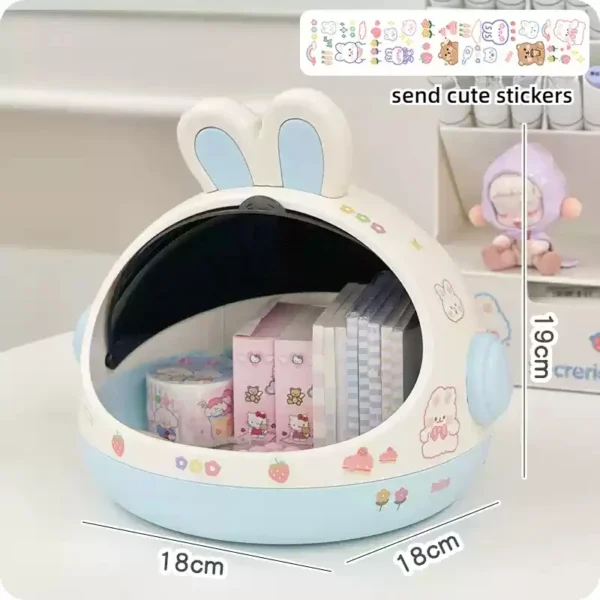 Cute Desktop Storage Box – Kawaii Desk Organizer for Girls - Image 10