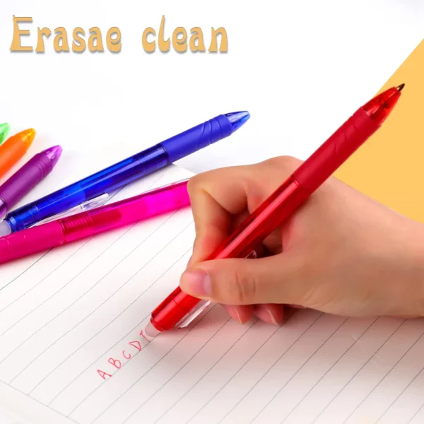 8-Color 0.7mm Retractable Erasable Gel Pen Set - Image 36