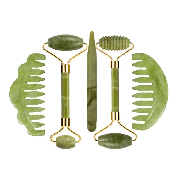 Natural Jade Roller & Gua Sha Massage Set - Image 25