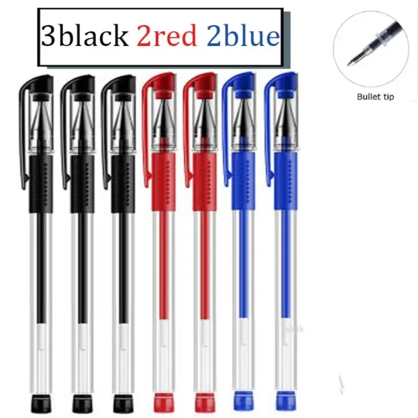 7/35 PCS Gel Pen Set 0.5mm Black & Blue for School Office - Image 8
