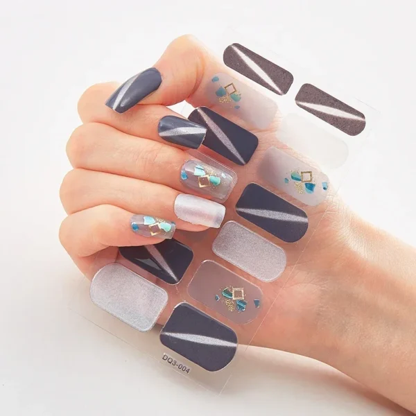 16Tips Long-Lasting Gel Nail Stickers – Full Coverage Wraps - Image 18