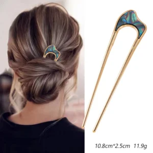Buy Shell Metal U-Shaped Hairpins for Women – Fashion in UK, London