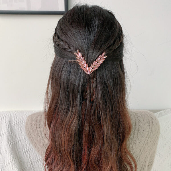 Luxury Crystal V Shape Hair Clip for Women & Girls - Image 23