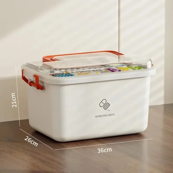 Portable Large-Capacity Home First Aid Medicine Box - Image 10