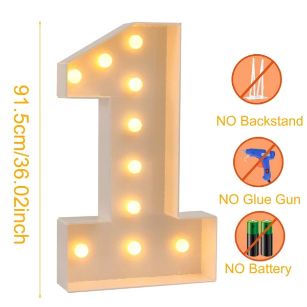 Giant LED Number Balloon Filling Box for Party Decor - Image 15