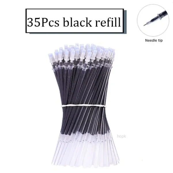 7/35 PCS Gel Pen Set 0.5mm Black & Blue for School Office - Image 21