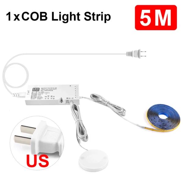 Rybakov COB LED Strip Touch Light 320 LEDs/m – Warm/Neutral - Image 10