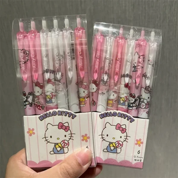 Sanrio 6pcs Gel Pen Set 0.55mm Cute Cartoon Design - Image 20