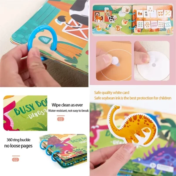 Montessori Baby Busy Book – Early Learning Toy for Toddlers - Image 5
