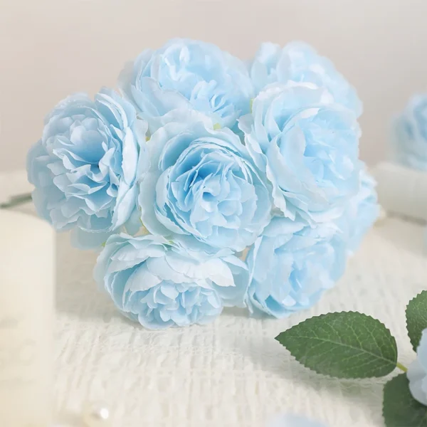 Artificial Peony Bouquet – 6Pcs Silk Flowers 20CM - Image 3