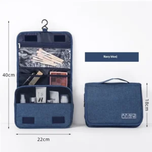 Foldable Toiletry & Makeup Bag – Compact Travel Storage Case