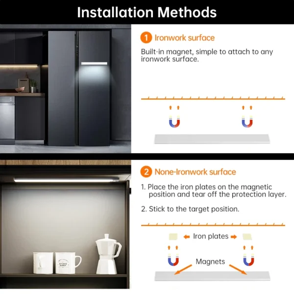 LED Motion Sensor Cabinet Light – USB Rechargeable - Image 6