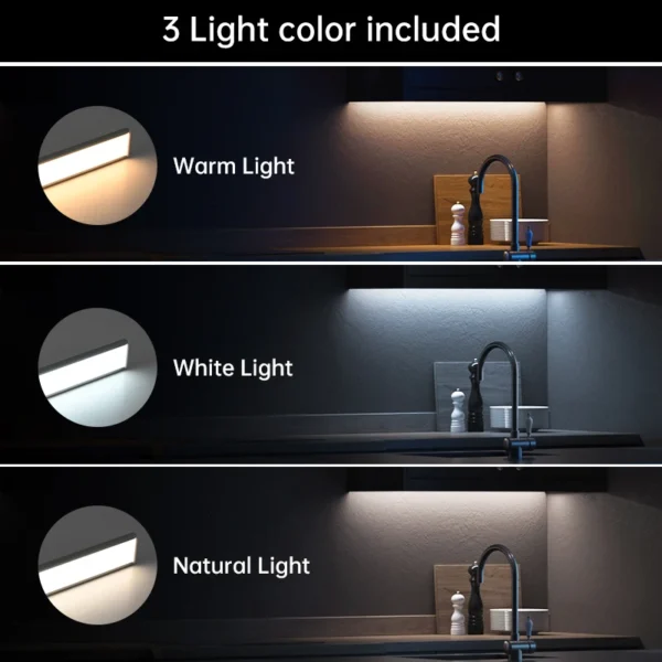 LED Motion Sensor Cabinet Light – USB Rechargeable - Image 3