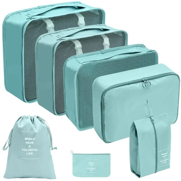 7-10 Pcs Travel Organizer Packing Cubes Set – Durable & Compact - Image 30
