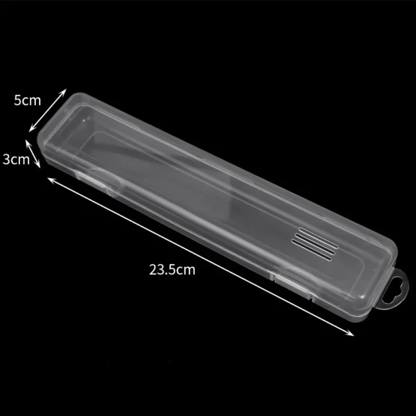Transparent Makeup Brush & Storage Box with Cover - Image 8