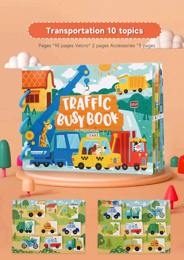 Montessori Baby Busy Book – Early Learning Toy for Toddlers - Image 34