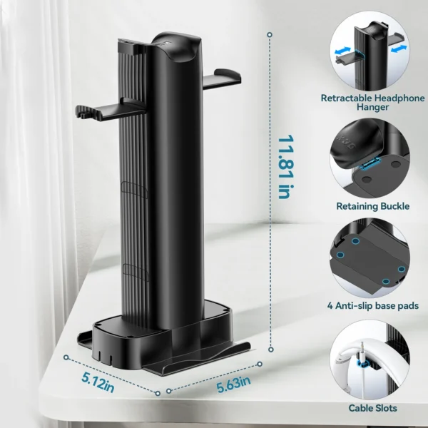 KDD 4-in-1 Headphone & Phone Stand with Pen Holder - Image 6