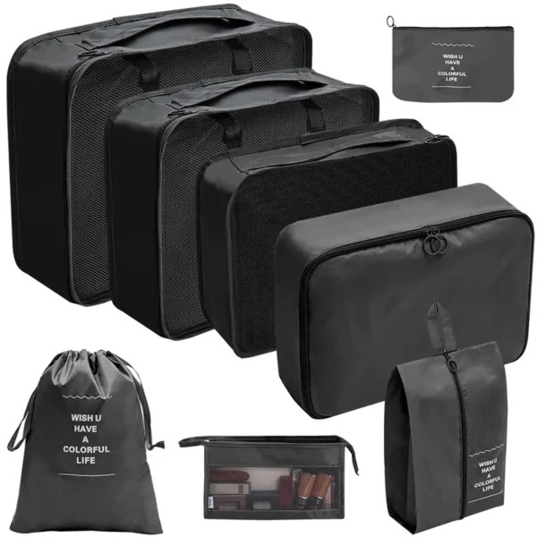 7-10 Pcs Travel Organizer Packing Cubes Set – Durable & Compact - Image 21