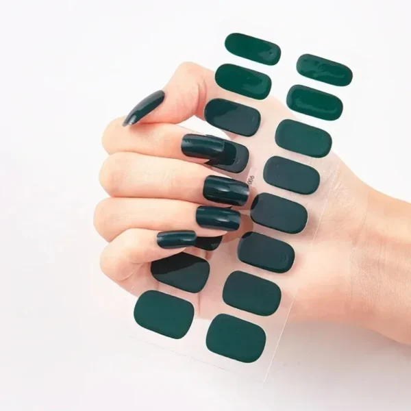 16Tips Long-Lasting Gel Nail Stickers – Full Coverage Wraps - Image 11