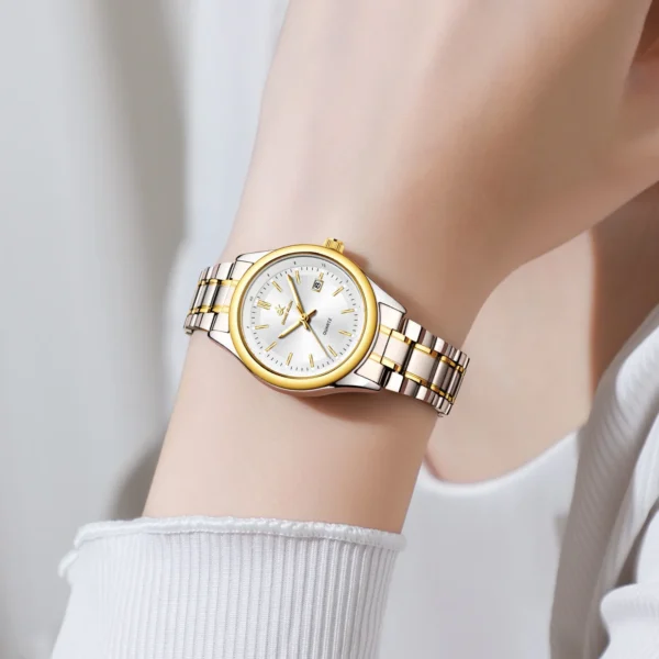 ERNIE KLEIN Women’s Luxury Gold Stainless Steel Watch - Image 5