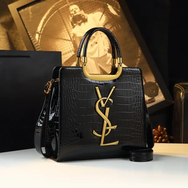 Women’s Crocodile Print Tote Bag – Shoulder & Crossbody - Image 4