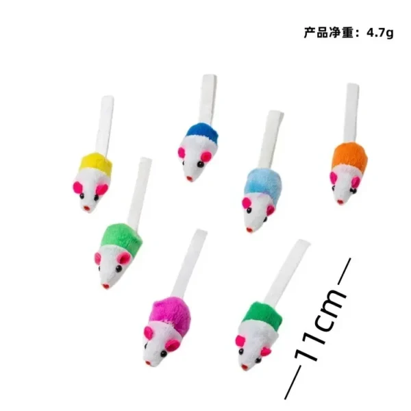 Interactive Catnip Cat Mouse Toys – 3 to 200 Pcs Set - Image 11