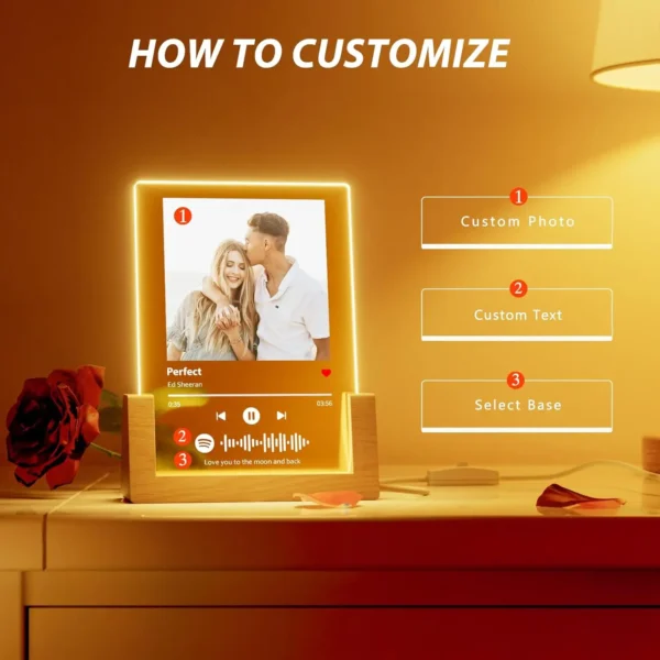 Custom Spotify Music Plaque – Acrylic Romantic Gift - Image 13