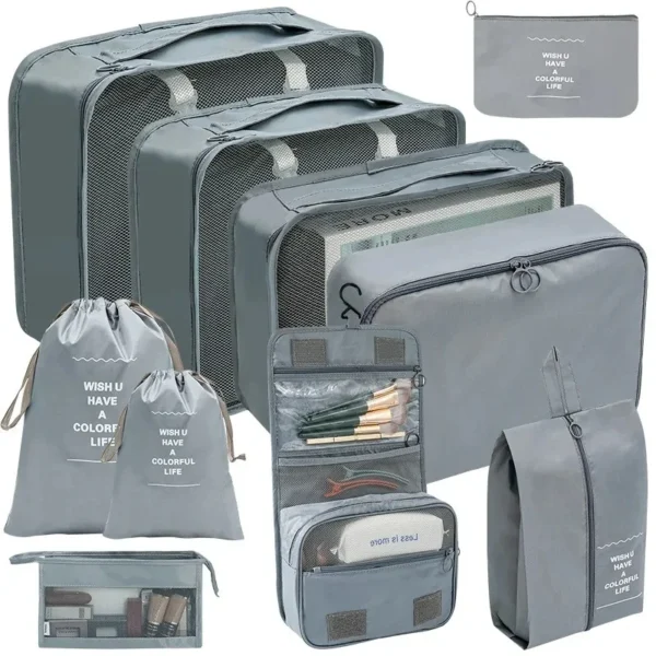 7-10 Pcs Travel Organizer Packing Cubes Set – Durable & Compact - Image 8