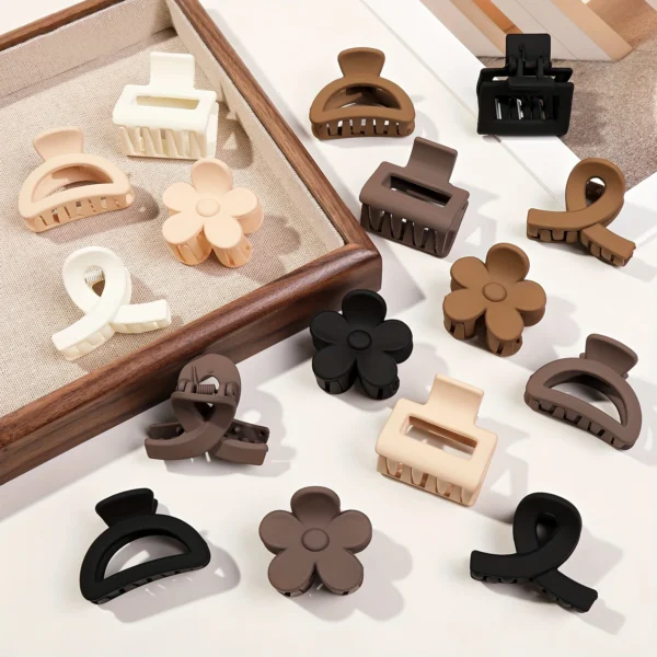 Buy 5 Pcs Matte Flower Hair Claw Clips for Women & Girls in UK, London