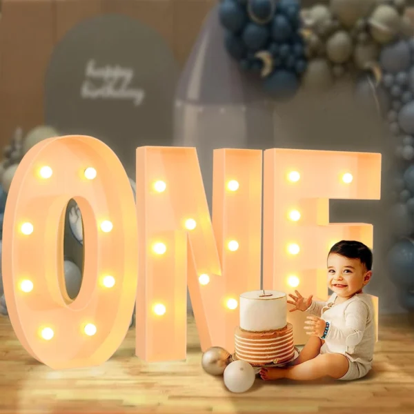 91.5cm LED Light Letter Frame Box for Party & Events - Image 6