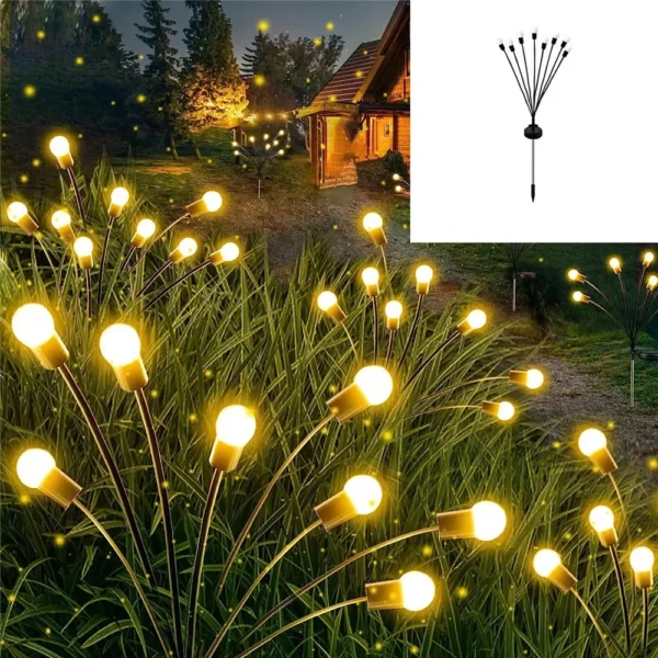 2pcs Solar Firefly Garden Lights – 10 LED - Image 8