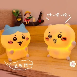 Kawaii Chikawa Vinyl Doll Night Light for Bedroom Decor