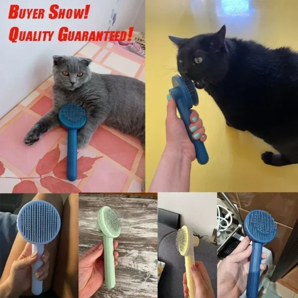Cat Hair Removal Brush – Easy Grooming & Shedding Tool - Image 7