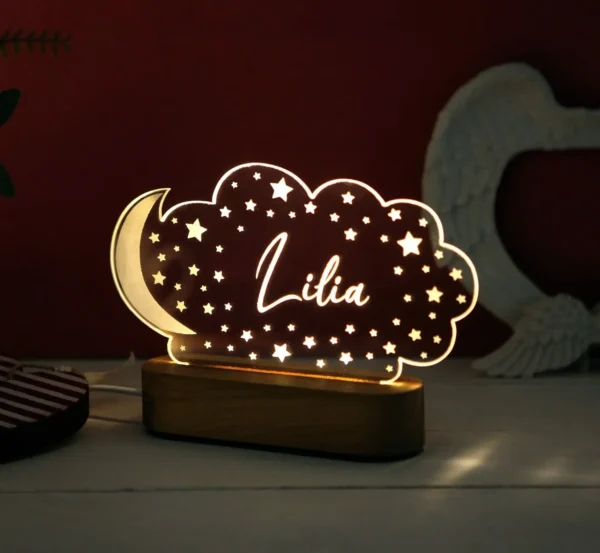 Personalized Baby USB Night Light – Custom Kids Lamp - Image 21