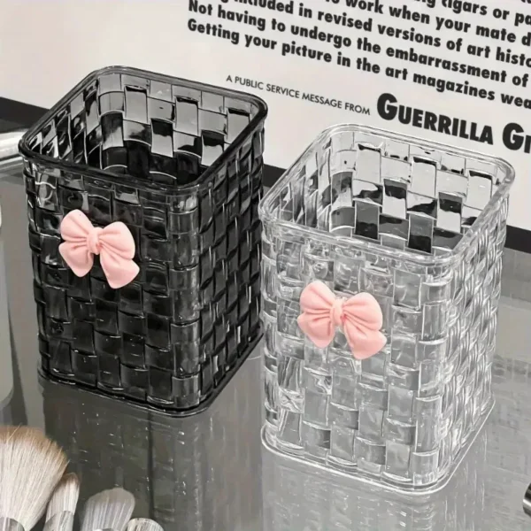 Clear Acrylic Makeup Brush & Cosmetic Storage Organizer - Image 10