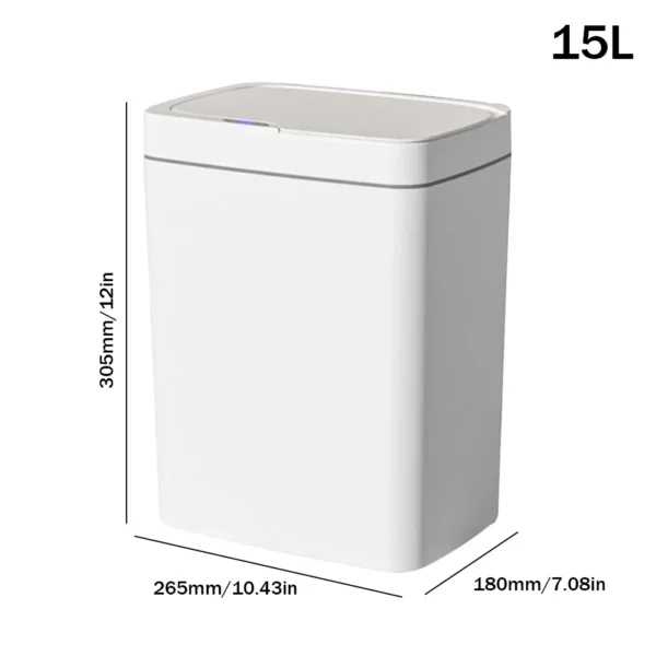 Smart 15/18L Touchless Sensor Bin for Kitchen & Bathroom - Image 8