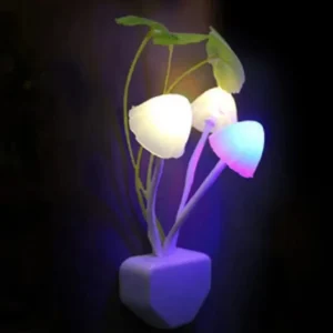 Mushroom LED Night Light with Sensor – EU/US Plug