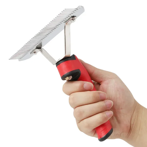 Large Dog Grooming Brush – Stainless Steel Rake for Long Hair - Image 18
