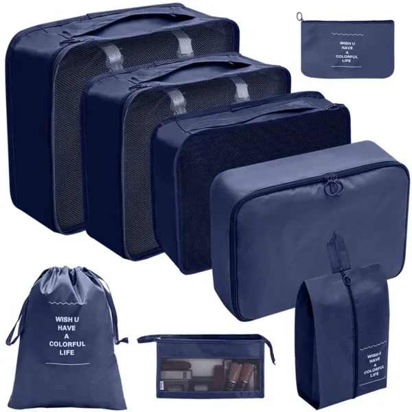 7-10 Pcs Travel Organizer Packing Cubes Set – Durable & Compact - Image 24
