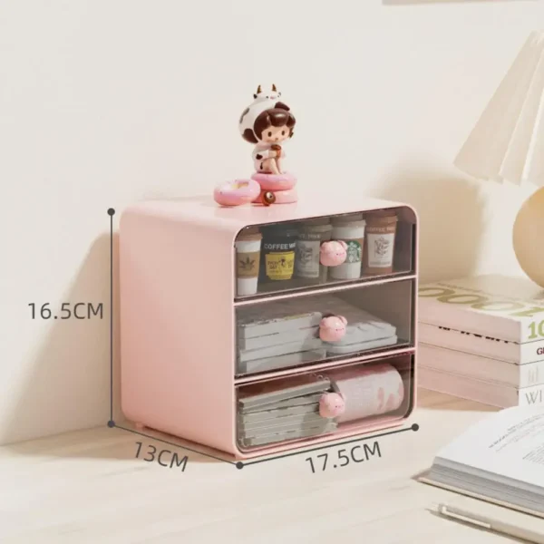 Desktop Drawer Storage Box with Pen Holder Organizer - Image 6