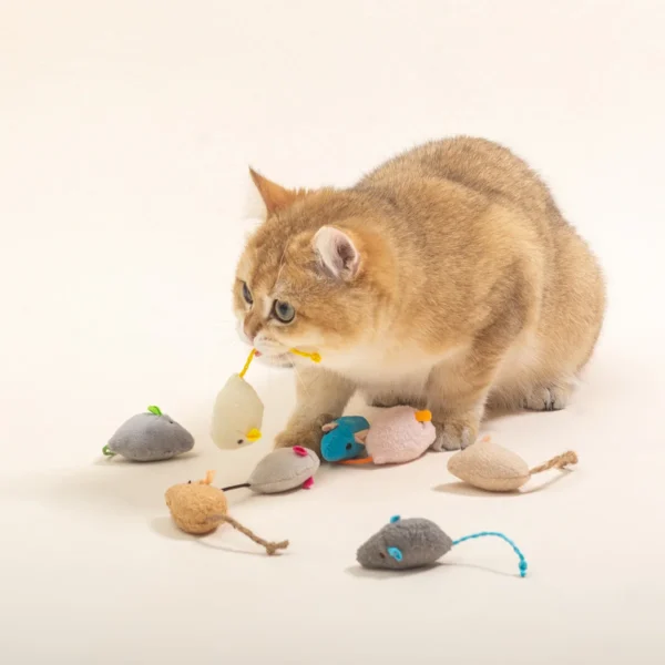 Interactive Catnip Cat Mouse Toys – 3 to 200 Pcs Set - Image 14