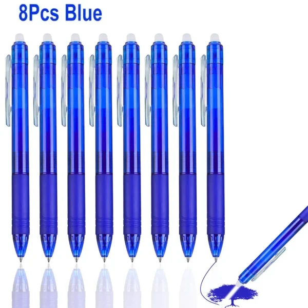 8-Color 0.7mm Retractable Erasable Gel Pen Set - Image 30