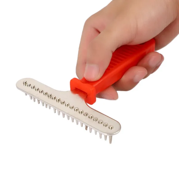 Large Dog Grooming Brush – Stainless Steel Rake for Long Hair - Image 23