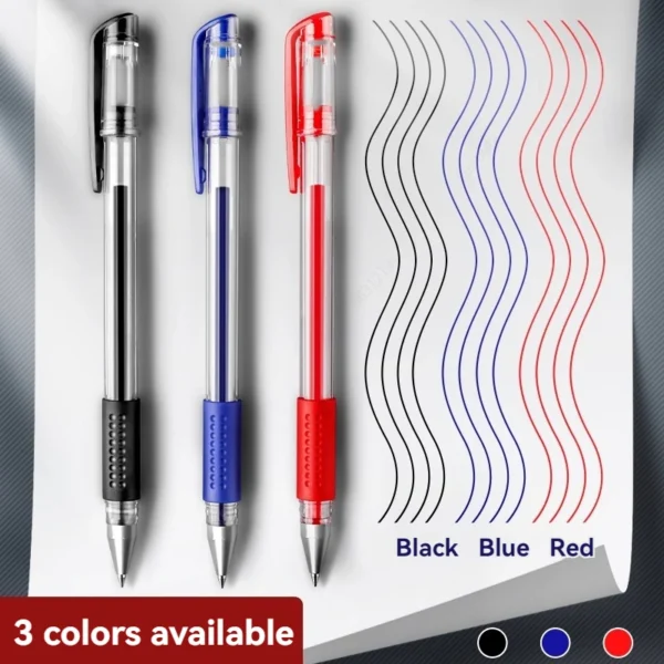 7/35 PCS Gel Pen Set 0.5mm Black & Blue for School Office - Image 4