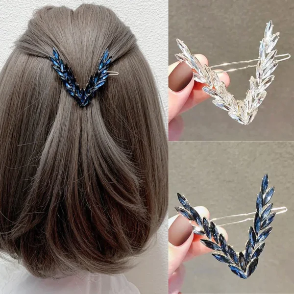Buy Luxury Crystal V Shape Hair Clip for Women & Girls in UK, London