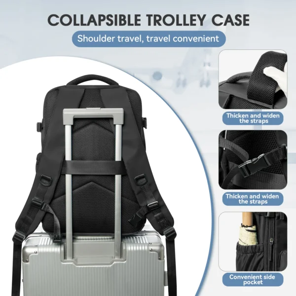 FLCC Vacuum Backpack for Travel, Business, & School – 20-35L - Image 6
